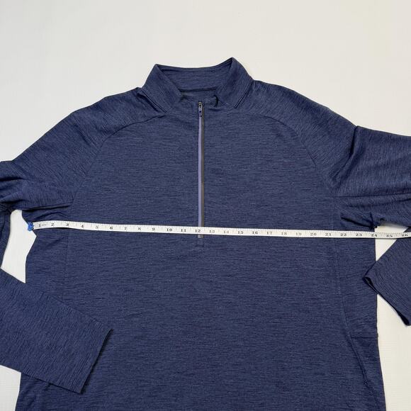 Lululemon Pullover Mens 2XL Blue Surge Warm Half Zip Long Sleeve Athletic Gym - Picture 8 of 12